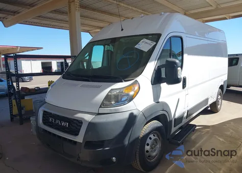 2021 Ram Promaster 2500 High Roof 159 Wb из США, поврежденный, VIN 3C6LRVDG1ME573565